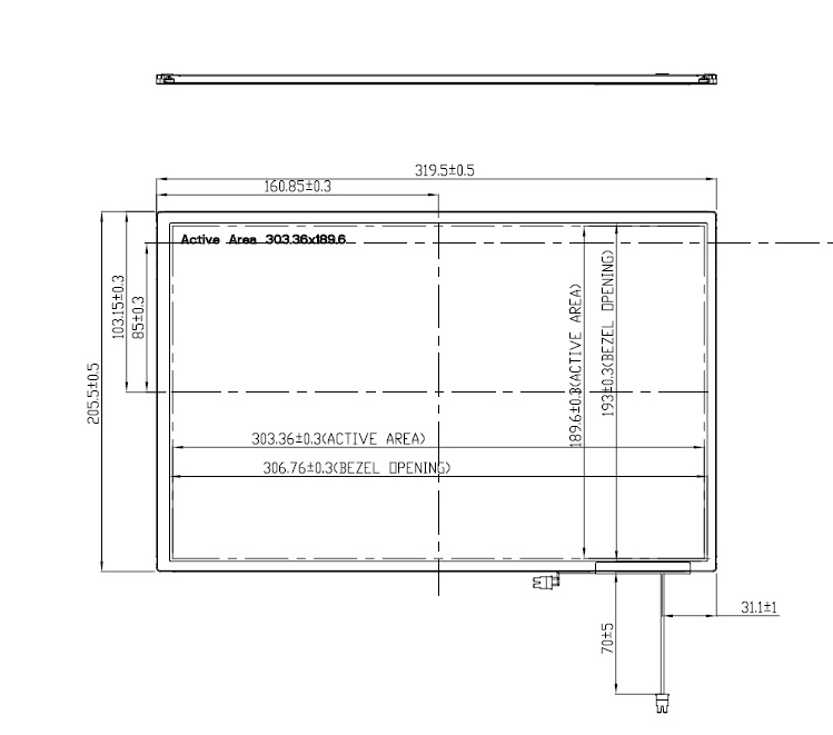 N141I3 - L01, CHI MEI, 14.1� TFT, 30 pins LVDS interface, WXGA (